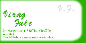 virag fule business card